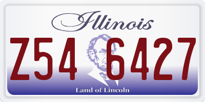 IL license plate Z546427