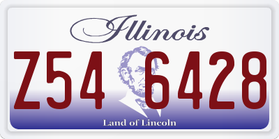 IL license plate Z546428