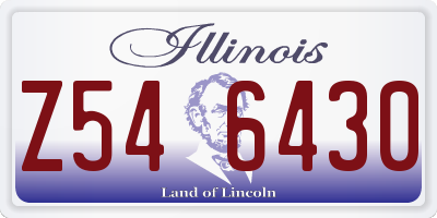 IL license plate Z546430