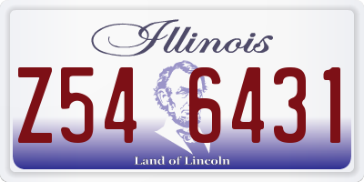 IL license plate Z546431