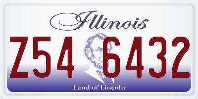 IL license plate Z546432