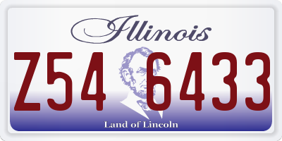 IL license plate Z546433