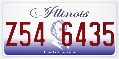 IL license plate Z546435