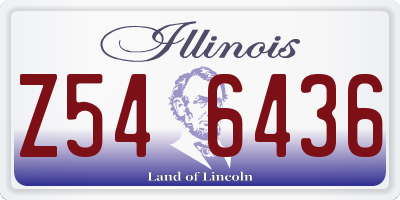 IL license plate Z546436