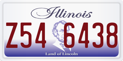 IL license plate Z546438