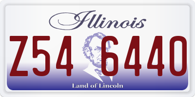 IL license plate Z546440