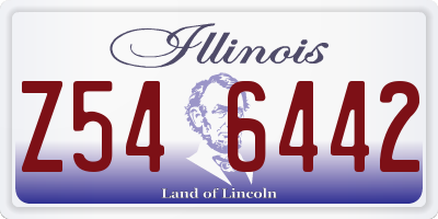 IL license plate Z546442