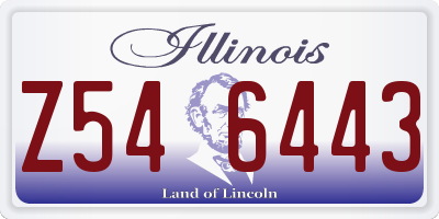 IL license plate Z546443