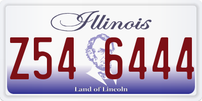 IL license plate Z546444