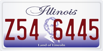 IL license plate Z546445