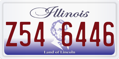 IL license plate Z546446