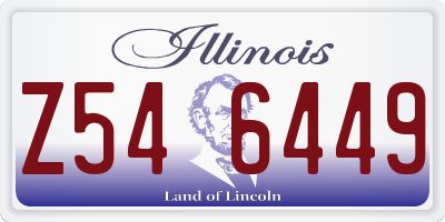 IL license plate Z546449