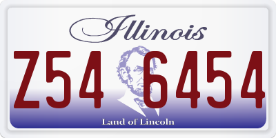 IL license plate Z546454