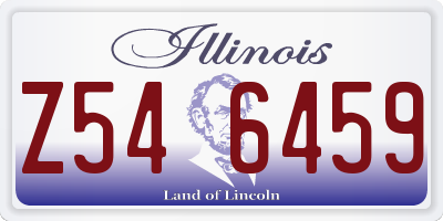 IL license plate Z546459