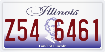 IL license plate Z546461