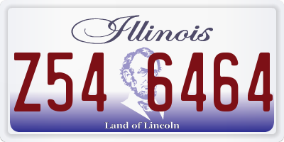 IL license plate Z546464