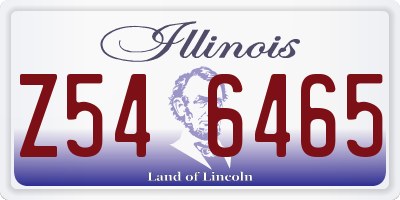 IL license plate Z546465