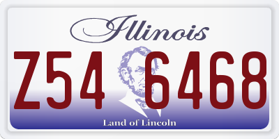 IL license plate Z546468
