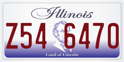 IL license plate Z546470