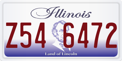 IL license plate Z546472
