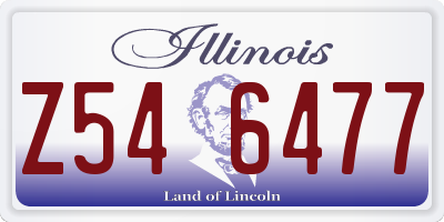 IL license plate Z546477