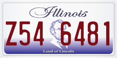 IL license plate Z546481