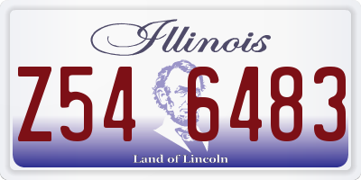 IL license plate Z546483