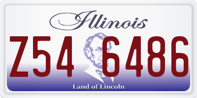 IL license plate Z546486