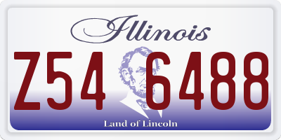 IL license plate Z546488