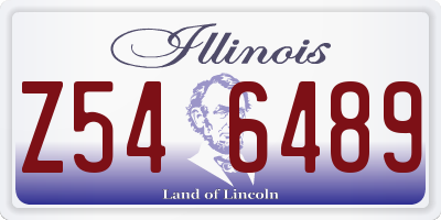 IL license plate Z546489