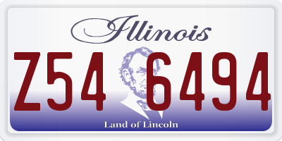 IL license plate Z546494