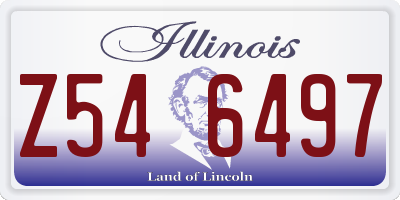 IL license plate Z546497