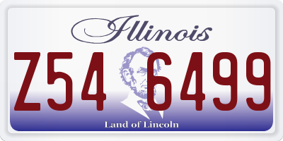IL license plate Z546499