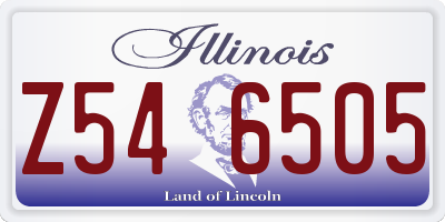 IL license plate Z546505
