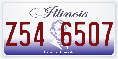 IL license plate Z546507
