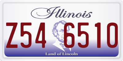 IL license plate Z546510