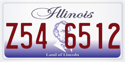 IL license plate Z546512