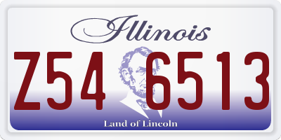 IL license plate Z546513