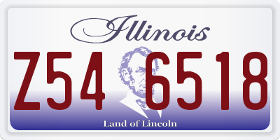 IL license plate Z546518