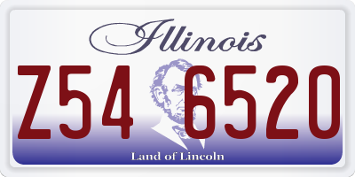 IL license plate Z546520