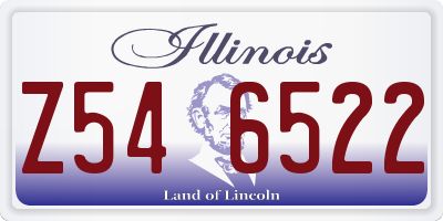 IL license plate Z546522