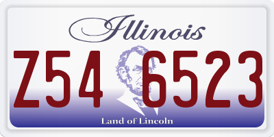 IL license plate Z546523
