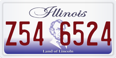 IL license plate Z546524