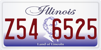 IL license plate Z546525