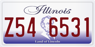IL license plate Z546531