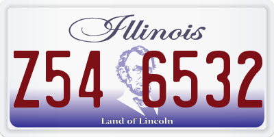 IL license plate Z546532