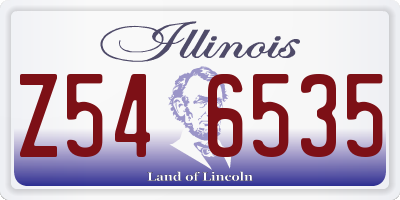 IL license plate Z546535