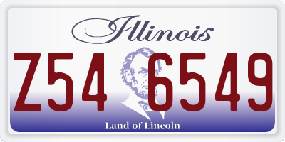 IL license plate Z546549