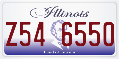 IL license plate Z546550
