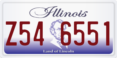 IL license plate Z546551